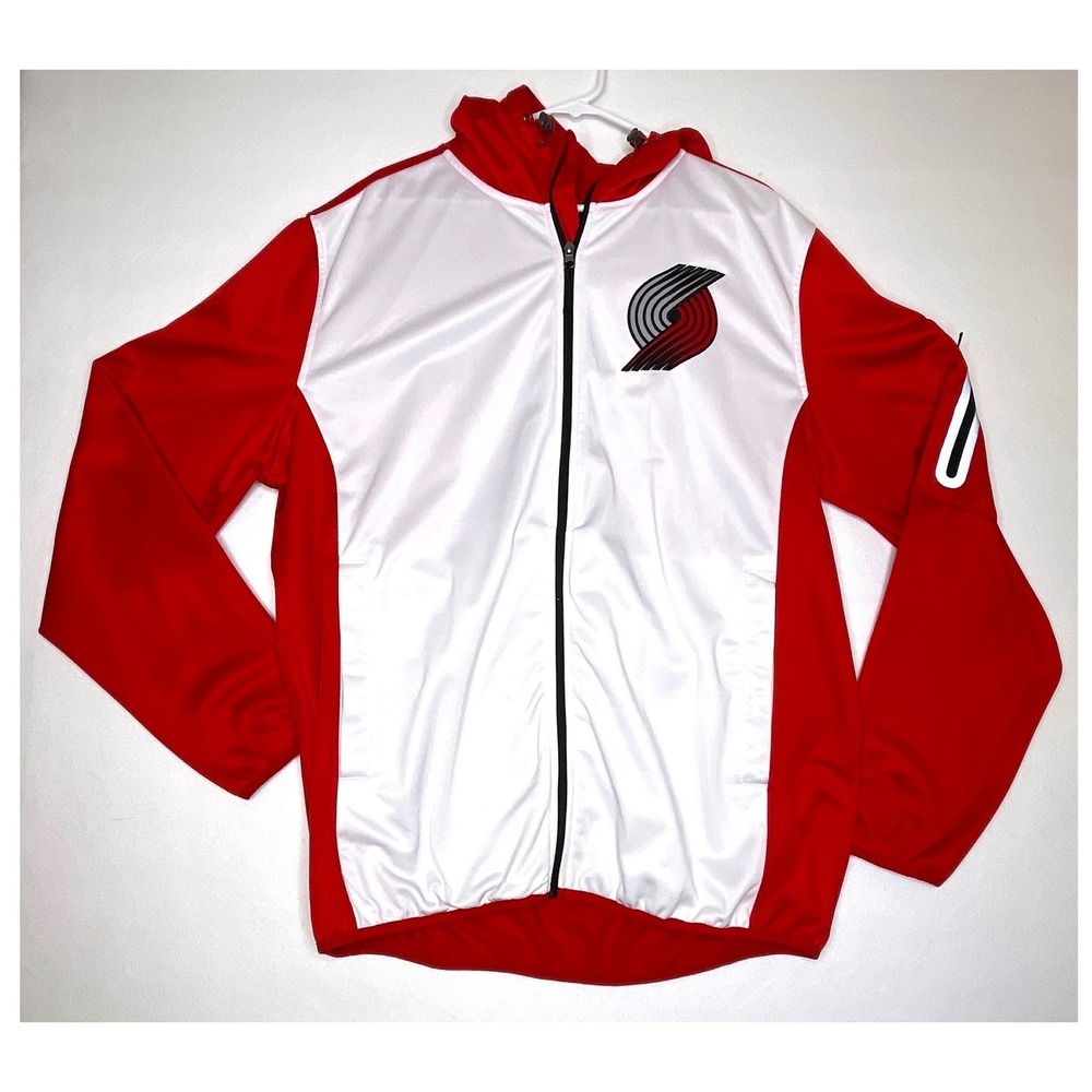 Portland Trail Blazers Hooded Full Zip Men Jacket XXL G-III Sports Red White